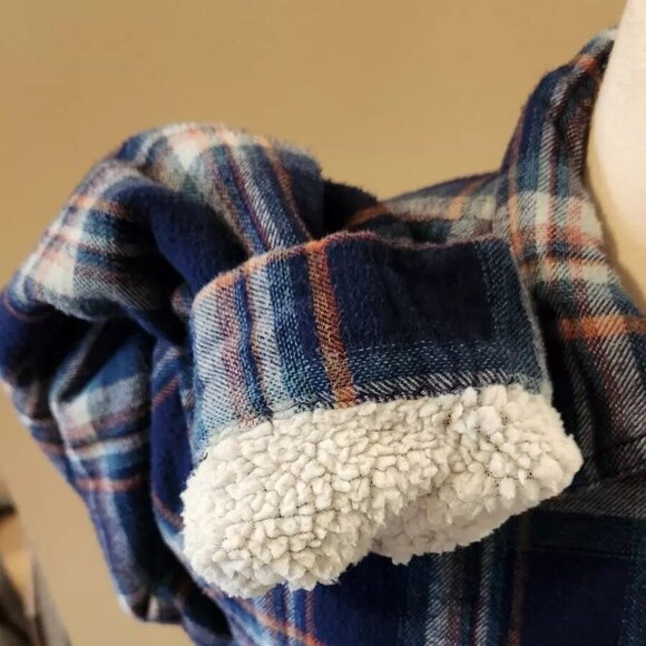 U2B, women's, Shirt Jacket, Lined with poly fleece, Large, Blue & Red Plaid, L - Picture 7 of 7